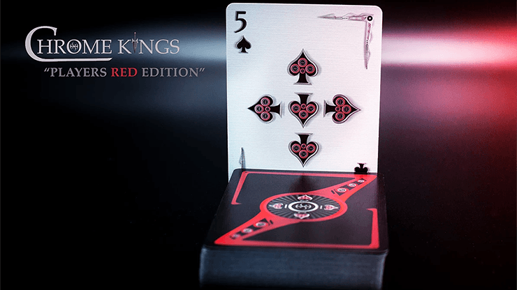 PlayingCardDecks.com-Chrome Kings Players Red Playing Cards USPCC