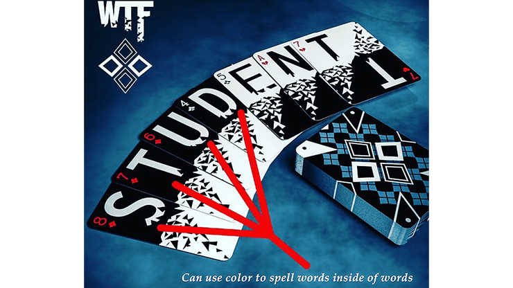 PlayingCardDecks.com-WTF Cardistry Spelling Playing Cards USPCC