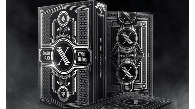 PlayingCardDecks.com-Double Black Classic Playing Cards USPCC