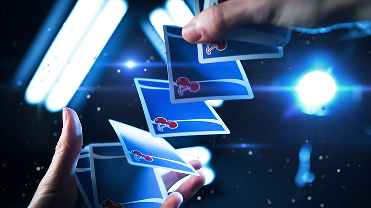 PlayingCardDecks.com-Cherry Casino Tahoe Blue Playing Cards USPCC