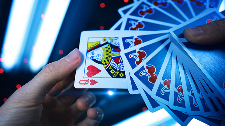 PlayingCardDecks.com-Cherry Casino Tahoe Blue Playing Cards USPCC