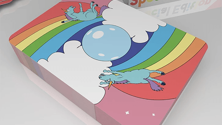 PlayingCardDecks.com-Rainbow Unicorn Fun Time! Playing Cards USPCC