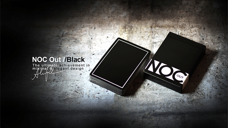 PlayingCardDecks.com-NOC Out Black Playing Cards USPCC