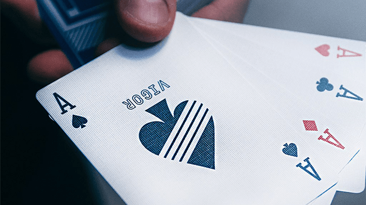 PlayingCardDecks.com-Vigor Blue Playing Cards TWPCC
