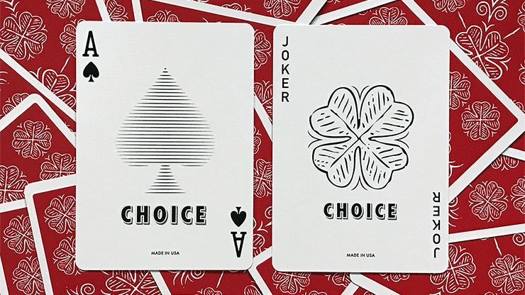 PlayingCardDecks.com-Choice Cloverback Red Playing Cards USPCC