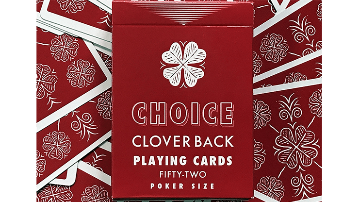 PlayingCardDecks.com-Choice Cloverback Red Playing Cards USPCC