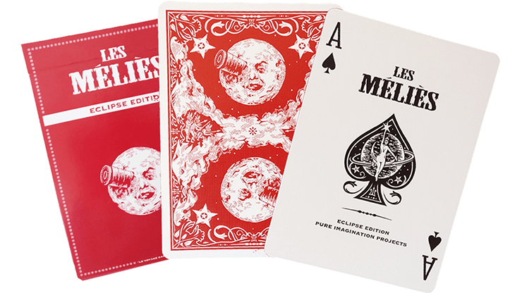 PlayingCardDecks.com-Les Méliés Red Eclipse Playing Cards USPCC