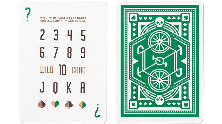 PlayingCardDecks.com-Green Wheel Playing Cards USPCC