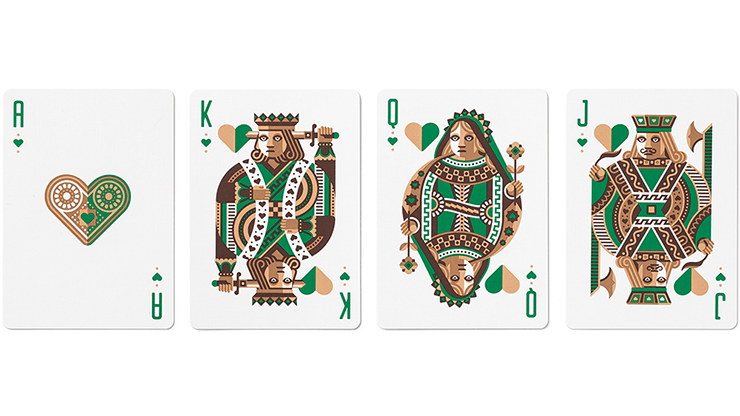PlayingCardDecks.com-Green Wheel Playing Cards USPCC