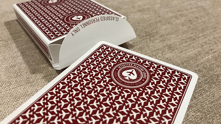 PlayingCardDecks.com-Jetsetter Restricted Red Playing Cards EPCC