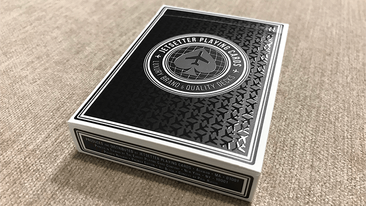 PlayingCardDecks.com-Jetsetter Premier Private Reserve Jet Black Playing Cards EPCC