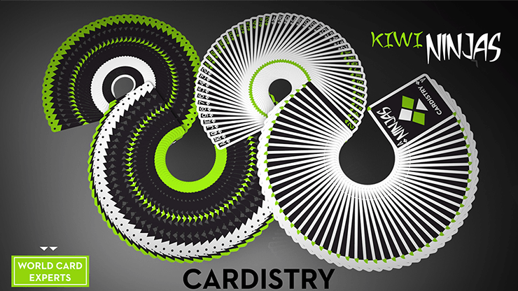 PlayingCardDecks.com-Cardistry Ninjas Kiwi Green Playing Cards USPCC