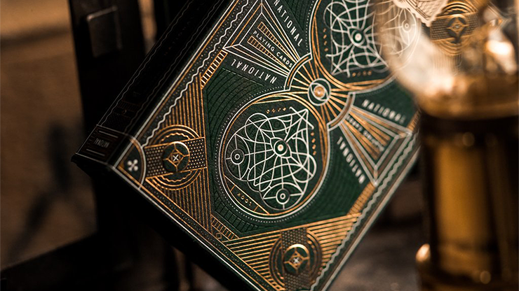PlayingCardDecks.com-National Green Playing Cards USPCC