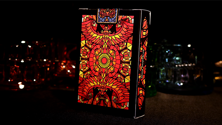 PlayingCardDecks.com-Stained Glass Phoenix Bicycle Playing Cards