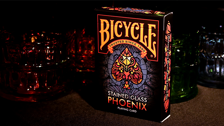 PlayingCardDecks.com-Stained Glass Phoenix Bicycle Playing Cards