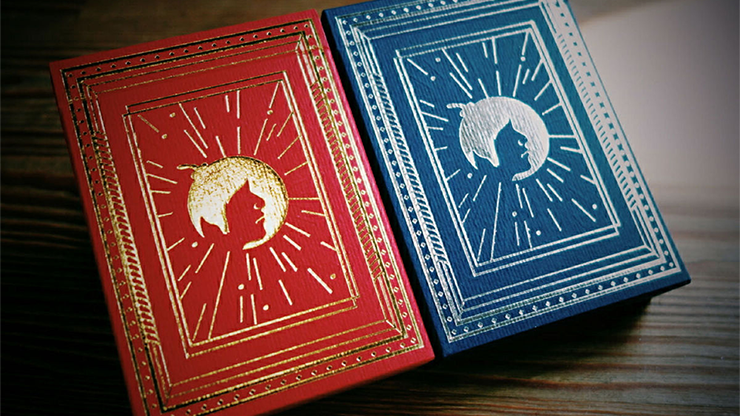 PlayingCardDecks.com-Bomber Collector's 2 Deck Set Blue & Red Playing Cards