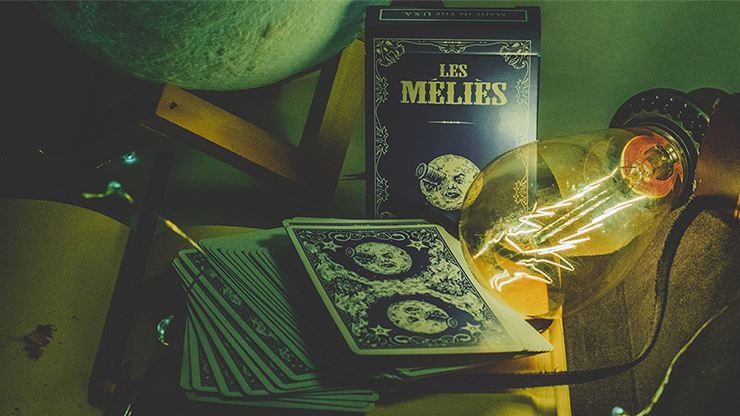 PlayingCardDecks.com-Les Melies Conquest Blue Playing Cards USPCC