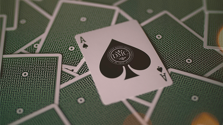 PlayingCardDecks.com-DMC Elites Green Marked Playing Cards USPCC