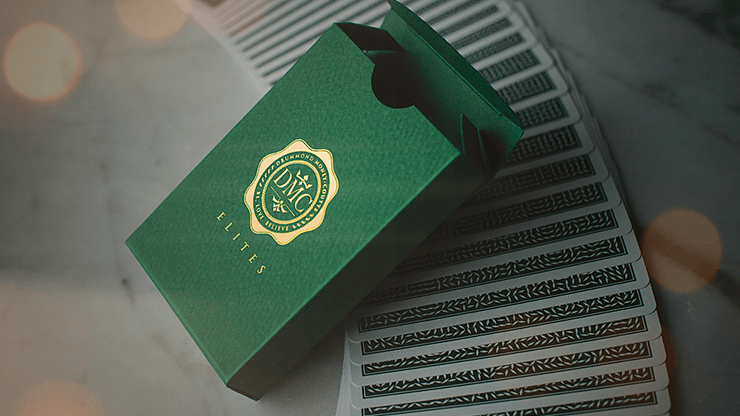 PlayingCardDecks.com-DMC Elites Green Marked Playing Cards USPCC