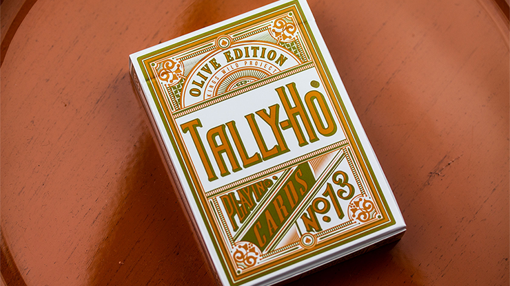 PlayingCardDecks.com-Olive Tally-Ho Playing Cards