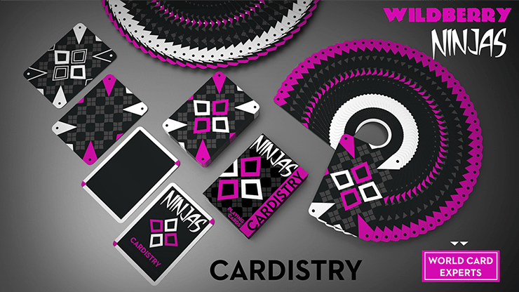 PlayingCardDecks.com-Cardistry Ninjas Wildberry Playing Cards USPCC