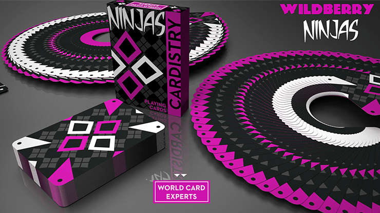 PlayingCardDecks.com-Cardistry Ninjas Wildberry Playing Cards USPCC