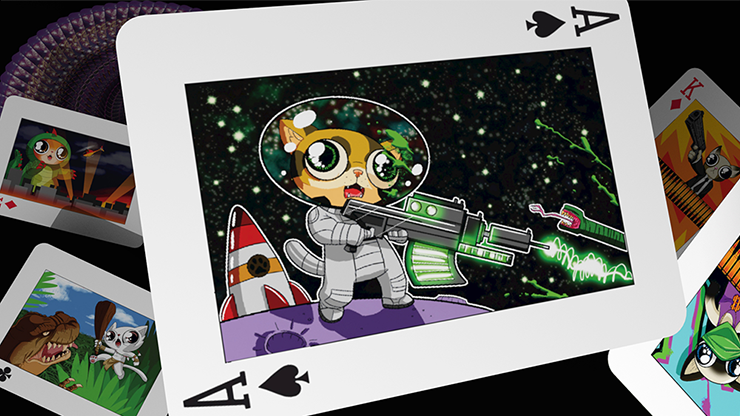 PlayingCardDecks.com-Angry Pussies Playing Cards USPCC