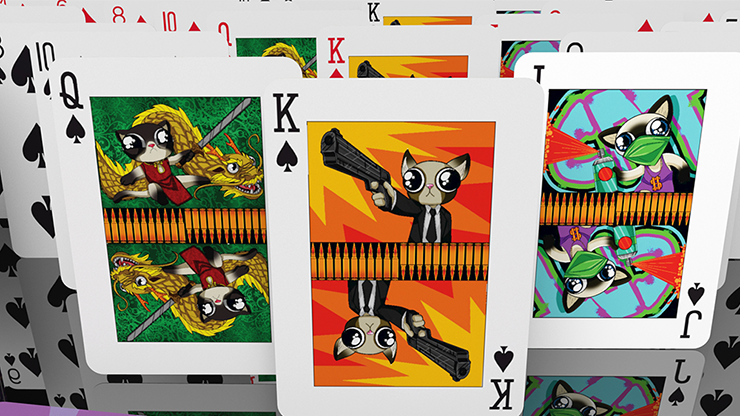 PlayingCardDecks.com-Angry Pussies Playing Cards USPCC