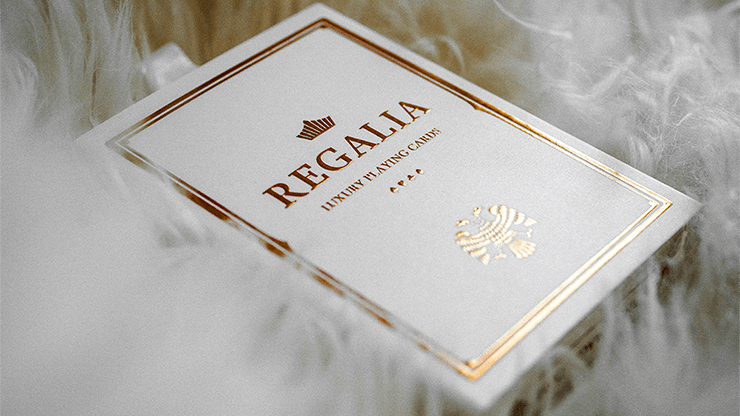 PlayingCardDecks.com-Regalia White Gold Luxury Playing Cards Cartamundi