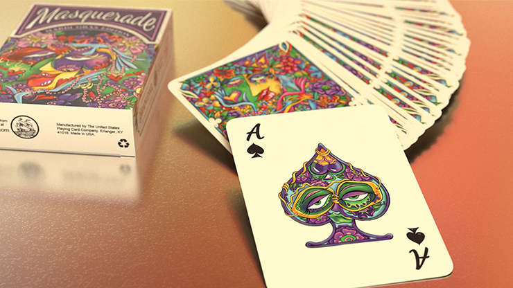 PlayingCardDecks.com-Masquerade Mardi Gras Edition Playing Cards USPCC