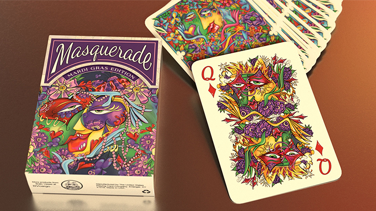 PlayingCardDecks.com-Masquerade Mardi Gras Edition Playing Cards USPCC
