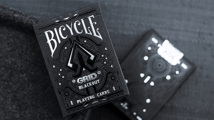 PlayingCardDecks.com-Grid Blackout UV Ink Bicycle Playing Cards