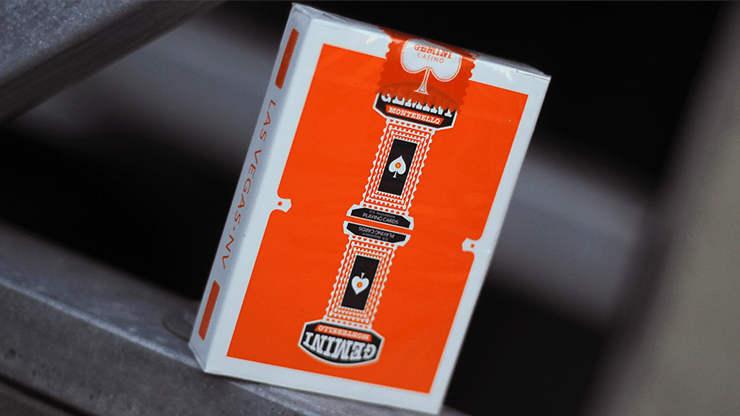 PlayingCardDecks.com-Gemini Casino Orange Playing Cards USPCC
