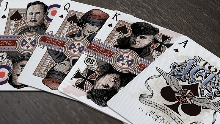 PlayingCardDecks.com-Top Aces WW1 v2 Playing Cards LPCC