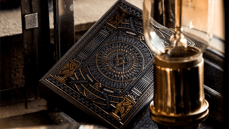 PlayingCardDecks.com-Hudson Black Playing Cards USPCC