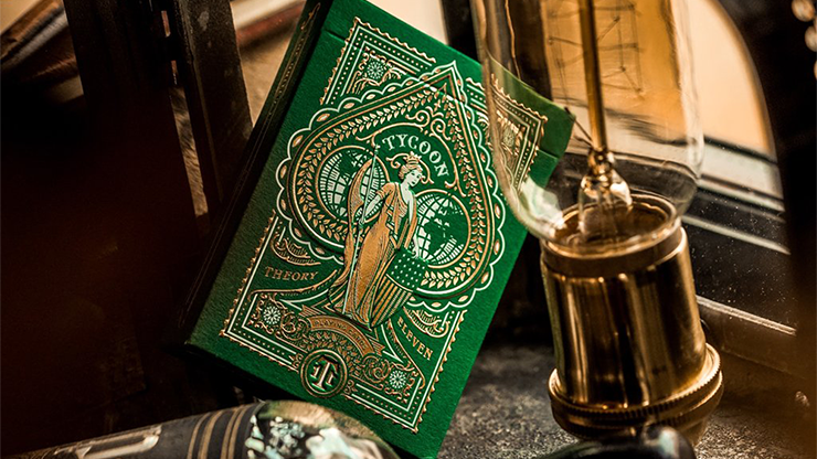 PlayingCardDecks.com-Tycoon Green Playing Cards USPCC