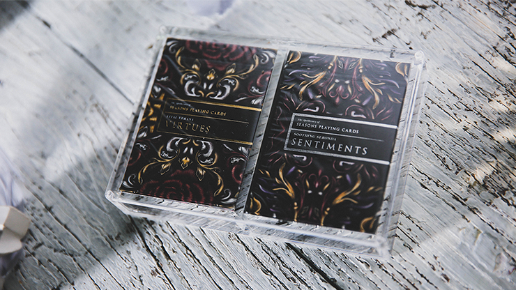 PlayingCardDecks.com-Crystal Playing Card Display 2 Deck Case