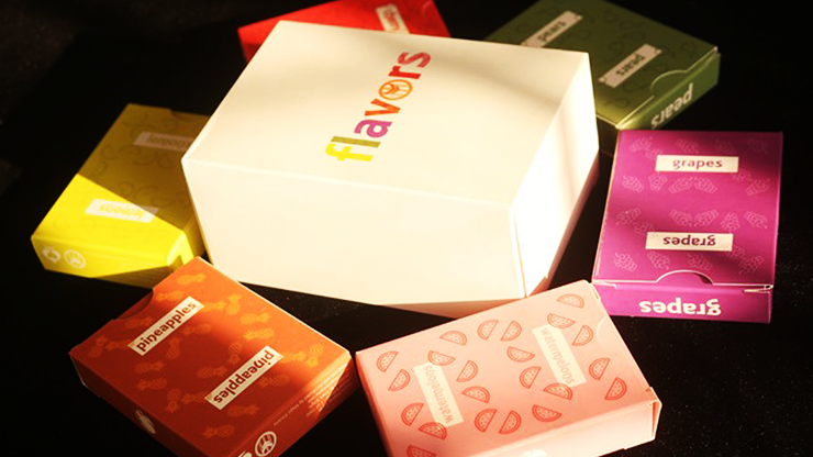 PlayingCardDecks.com-Set of 6 Flavors Playing Cards in Custom Box