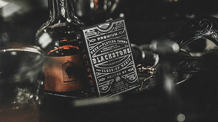 PlayingCardDecks.com-Blackstone Magic Bar Playing Cards & Display Case LPCC