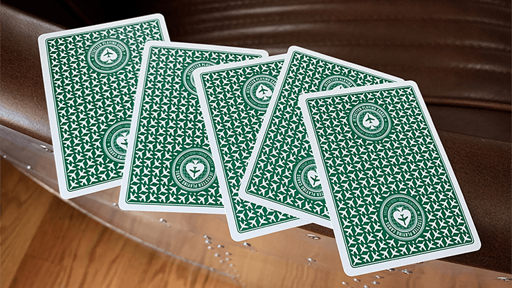 PlayingCardDecks.com-Jetsetter Premier Green Playing Cards EPCC