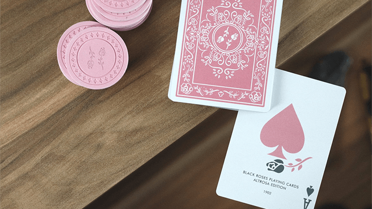 PlayingCardDecks.com-Black Roses Altrosa Playing Cards USPCC