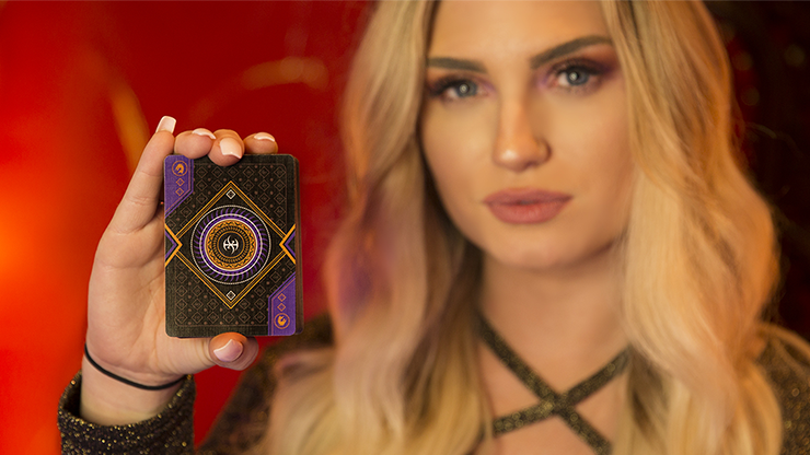 PlayingCardDecks.com-Dark Lordz Deluxe Royale Purple Playing Cards USPCC