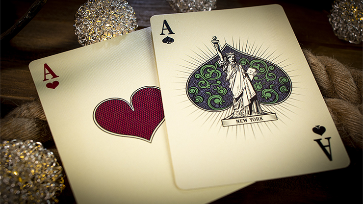 PlayingCardDecks.com-City Skylines New York Bicycle Playing Cards