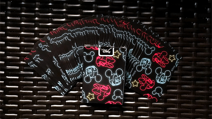 PlayingCardDecks.com-Mickey Mouse Neon Bicycle Playing Cards