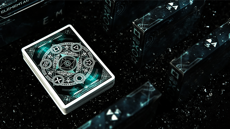 PlayingCardDecks.com-Elemental Master Green  Playing Cards TWPCC