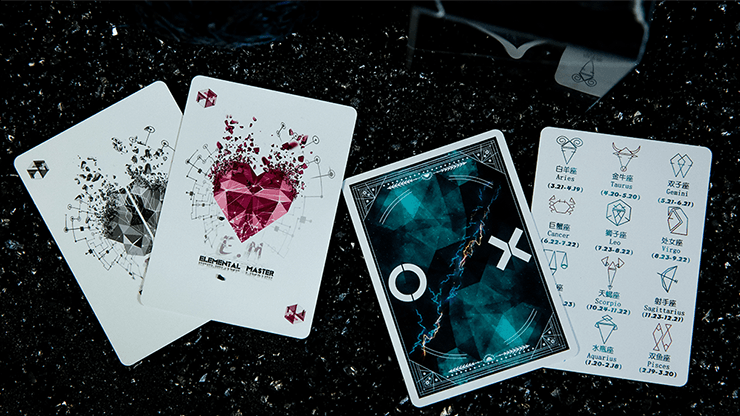 PlayingCardDecks.com-Elemental Master Green Playing Cards TWPCC