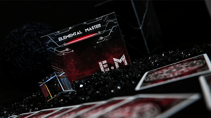 PlayingCardDecks.com-Elemental Master Red Playing Cards TWPCC