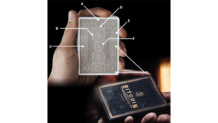 PlayingCardDecks.com-Bitcoin Black Marked Playing Cards LPCC