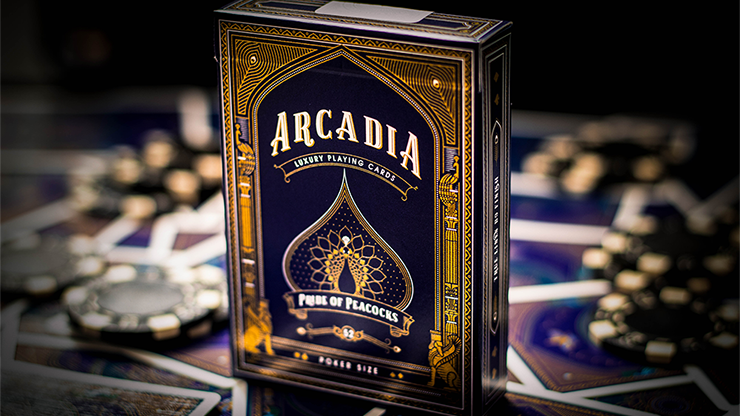 PlayingCardDecks.com-Arcadia Pride of Peacocks Playing Cards Cartamundi