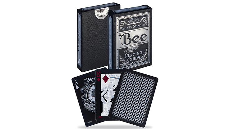 PlayingCardDecks.com-Bee Silver Stinger Playing Cards